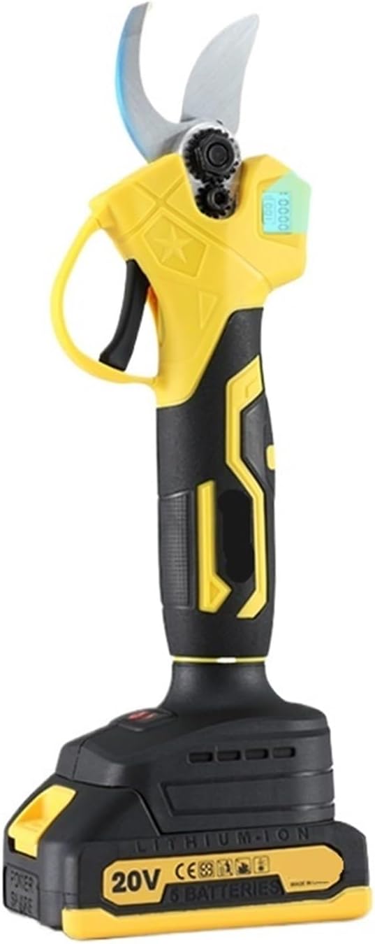 Brushless Electric Pruning Shears 2 Gears 30mm Cordless Electric Scissors Fruit Tree Pruning Tools for 18V Battery(Option B)