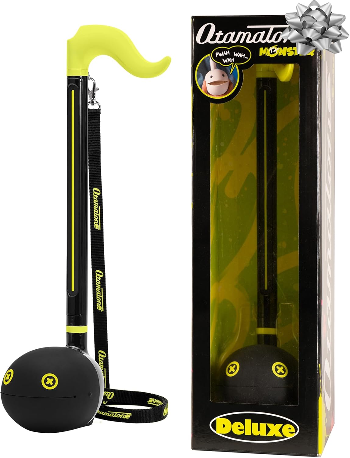 Otamatone Deluxe Electronic Musical Instrument for Adults Portable Synthesizer Digital Electric Music from Japan by Maywa Denki Cool Stuff Gifts, Monster (Lime Green) [English Manual]