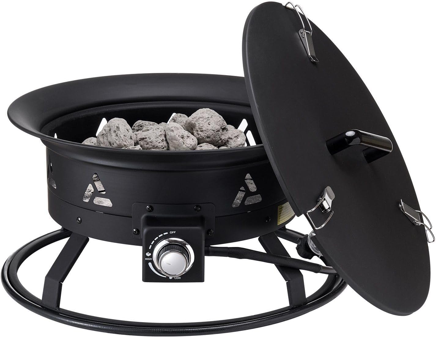 Propane Fire Pit 24' Outdoor Portable Gas Fire Pit for Heating 58000 BTU