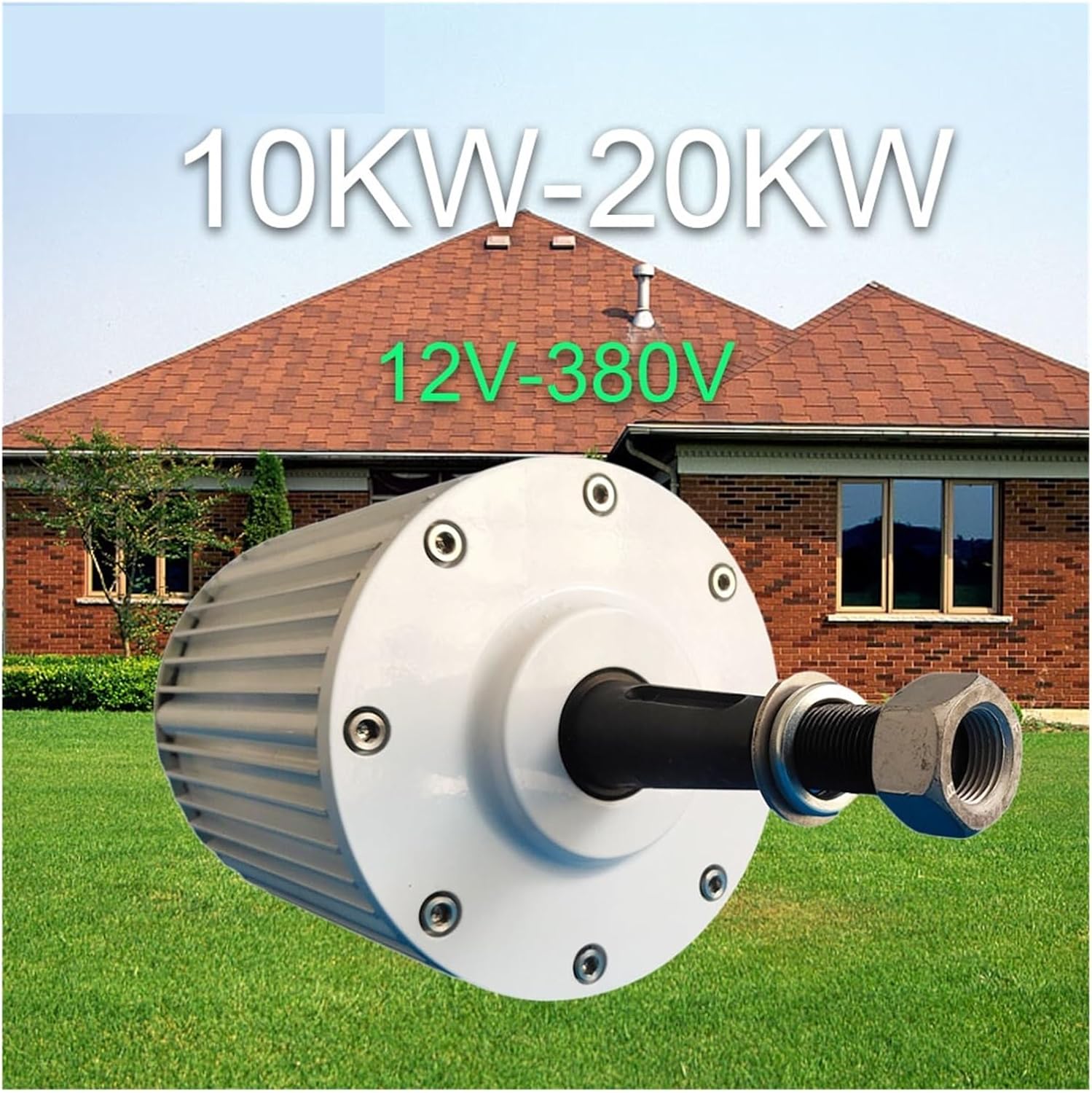 20000W Wind Turbines Generator High-Efficiency Permanent Magnet Generator 20KW Motor Drives Power Generation for Wind Turbine Low Starting Speed for Home(Taper Shaft,96V_20KW)