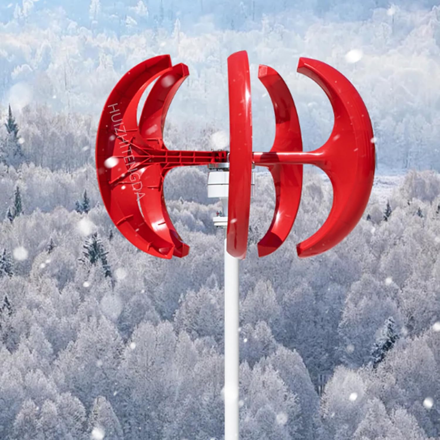 Vertical Windmill Turbine Generator Set,12000W 12V-220V Wind Power Generator Turbine 5 Blades Suitable for Supplementing Energy(with Controller)