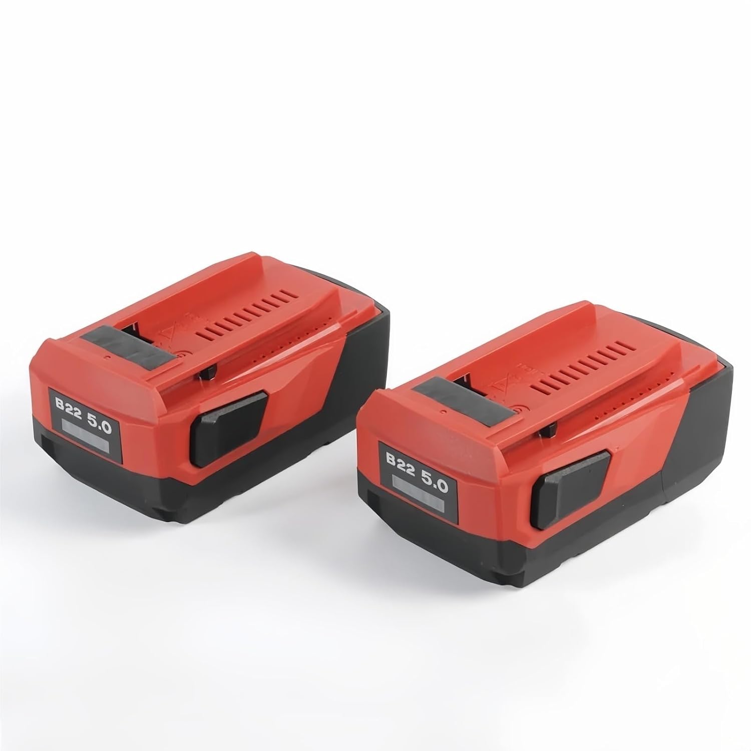 Two Pieces B22 5000MAh High Power Li Battery 22V. Compatible with Hilti. 18V, 21.6V and 22V Cordless Power Tool(5000mAh 2PCS)