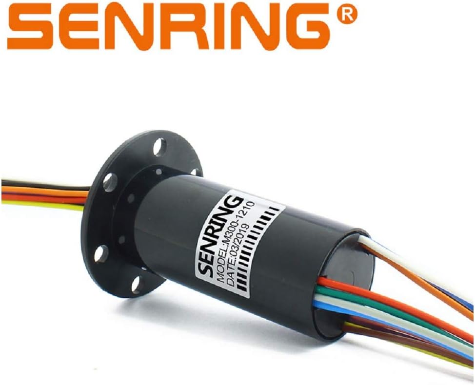 Factory Outlets Mini Capsule Electrical Slip Ring 22mm 2/4 Wires 10A 250RPM 240VDC VAC Signal Transmission Rotary Connector for Wind Turbine Generator (OD 30mm, 12wires 10A)