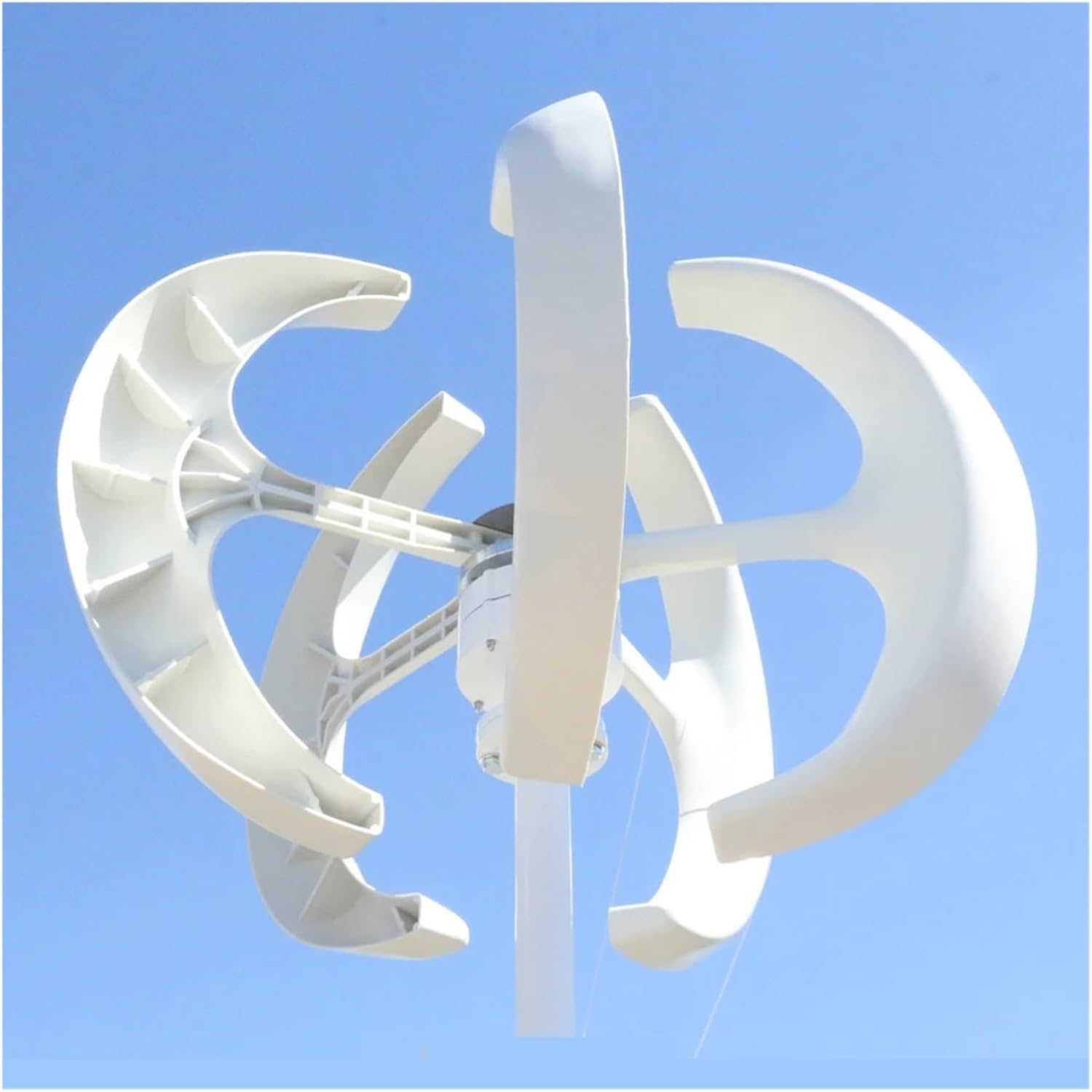 Wind Turbine, Free Energy 5KW Low Noise Small Wind Turbine nerator for Home 5000W 12V 24V Vertical Axis Windmill(Red,12V_5000W)