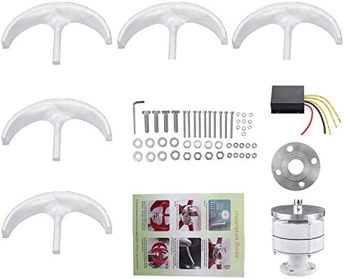9000W 12V 24V Wind Turbines Generator+Controller 5 Blades Lantern Vertical Axis Permanent Magnet Generator for Home Streetlight