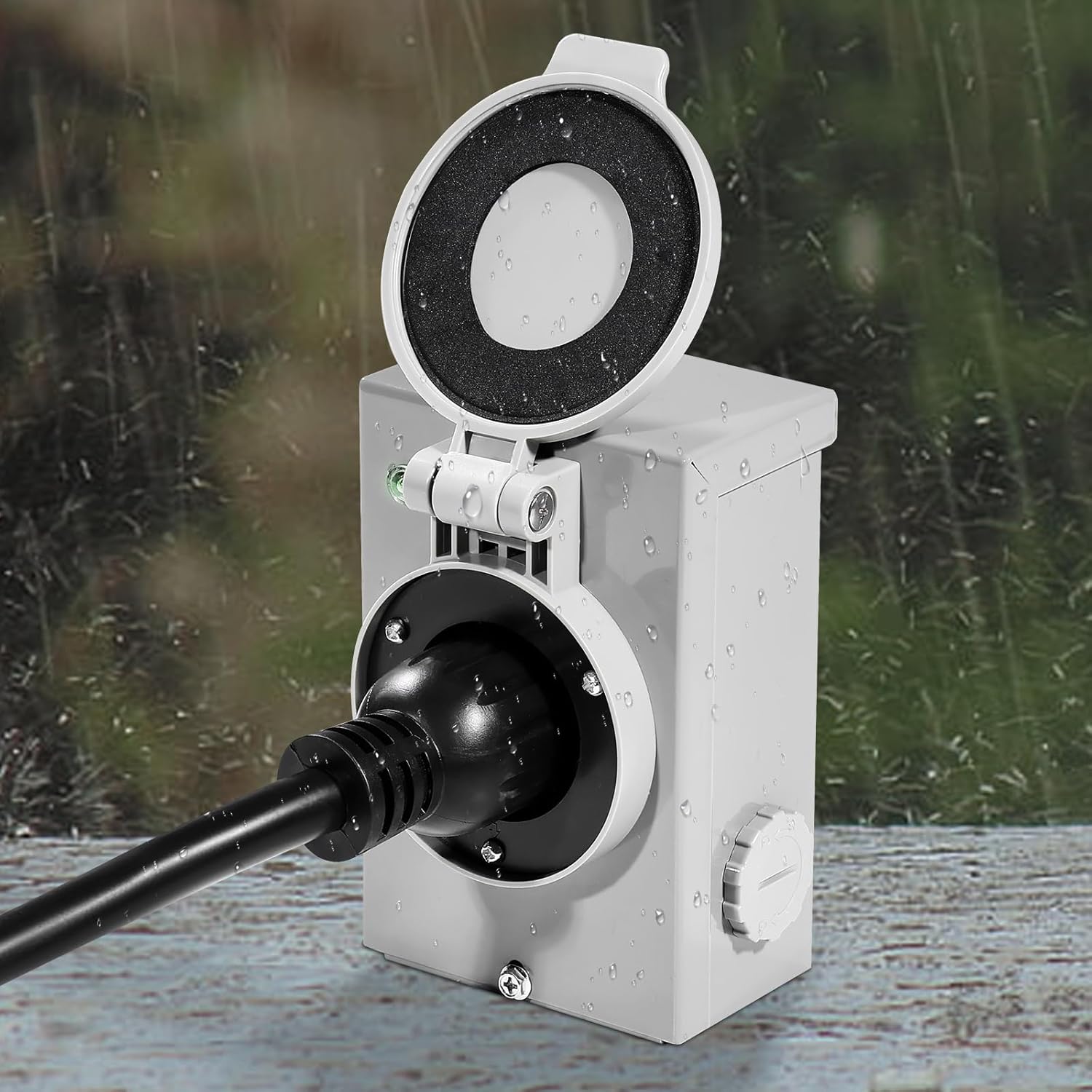 VEVOR 30 Amp Generator Cord and Power Inlet Box Kit, 25 FT Generator Extension Cord NEMA L14-30P/L14-30R STW 10 AWG with Twist Lock Connector, Pre-Drilled Inlet Box, ETL Listed