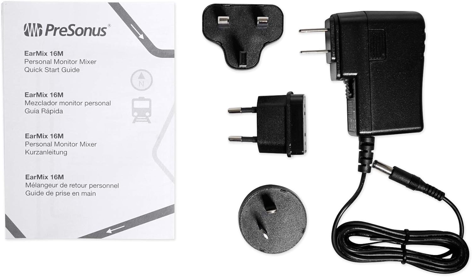 PRESONUS EarMix 16M 16x2 16-Channel AVB Monitor Mixer+Audio Technica Headphones