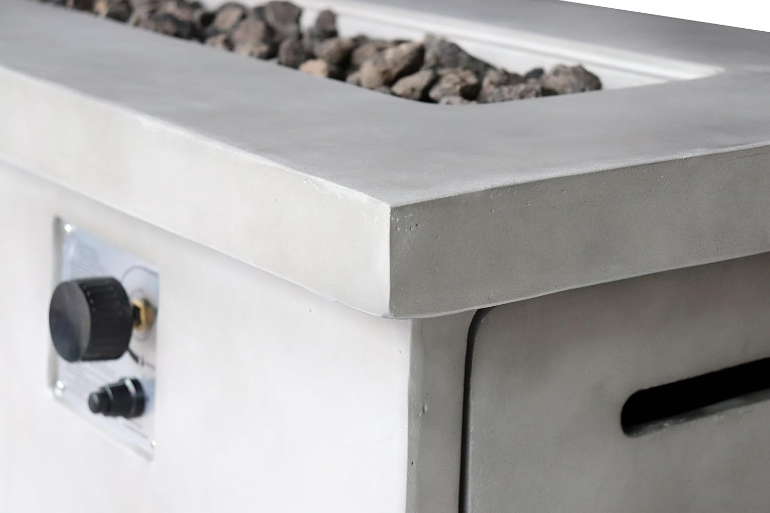 24'' H Concrete Propane,Natural Gas Outdoor Fire Pit Table XJ155