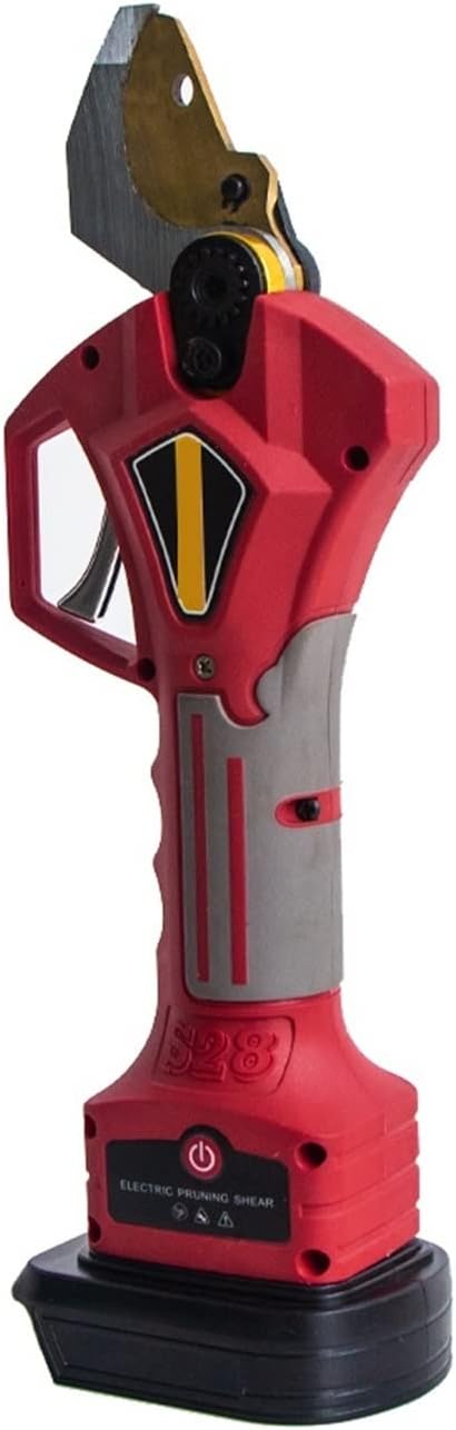 Electric Pruning Shears, Electric Pruning Shears 400W Brushless Cordless Pruner Lithium Powered Fruit Tree Bonsai Pruning with 2 Battery)))