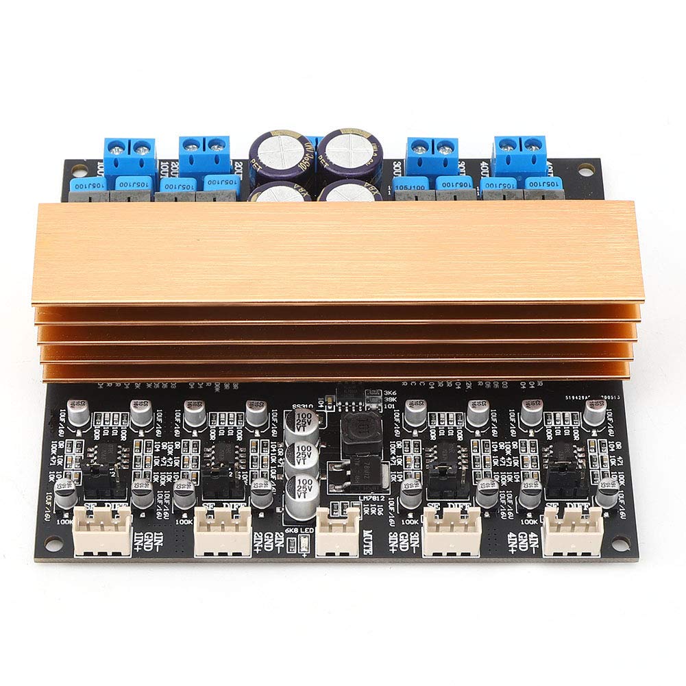 4-Sound Channel Digital Amplifier Board Module, Audio Digital Class D Amplifier TPA3255 Power Amplifier Board, Class D AMP Module Audio Parts for Sound System Speaker DIY, High Power