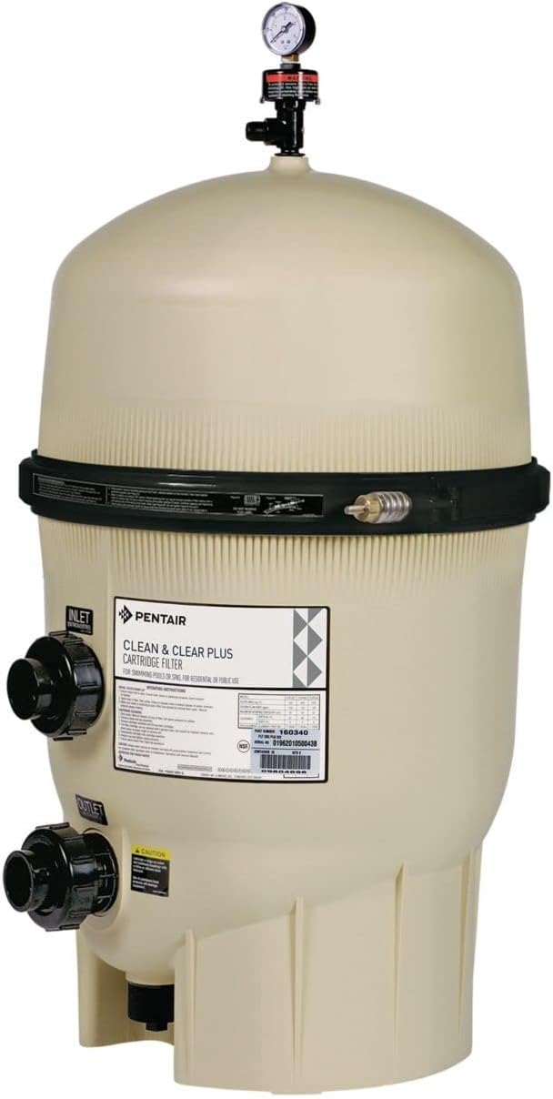 Pentair EC-160340 Clean & Clear Plus 320 sq. ft. Cartridge Pool Filter - Limited Warranty