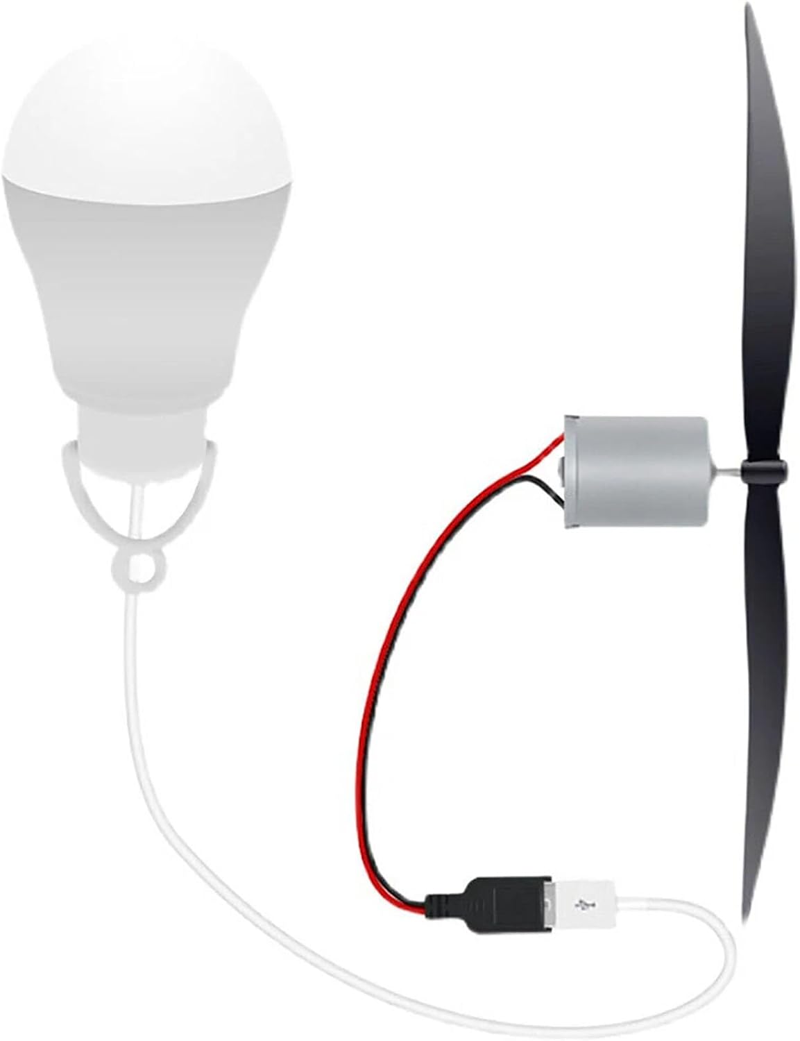 Miniature Wind Turbine Blade USB 1M 20V LED Windmill Wind Turbine Motor Alternative Energy Generator Wind Power Teaching Tool Model