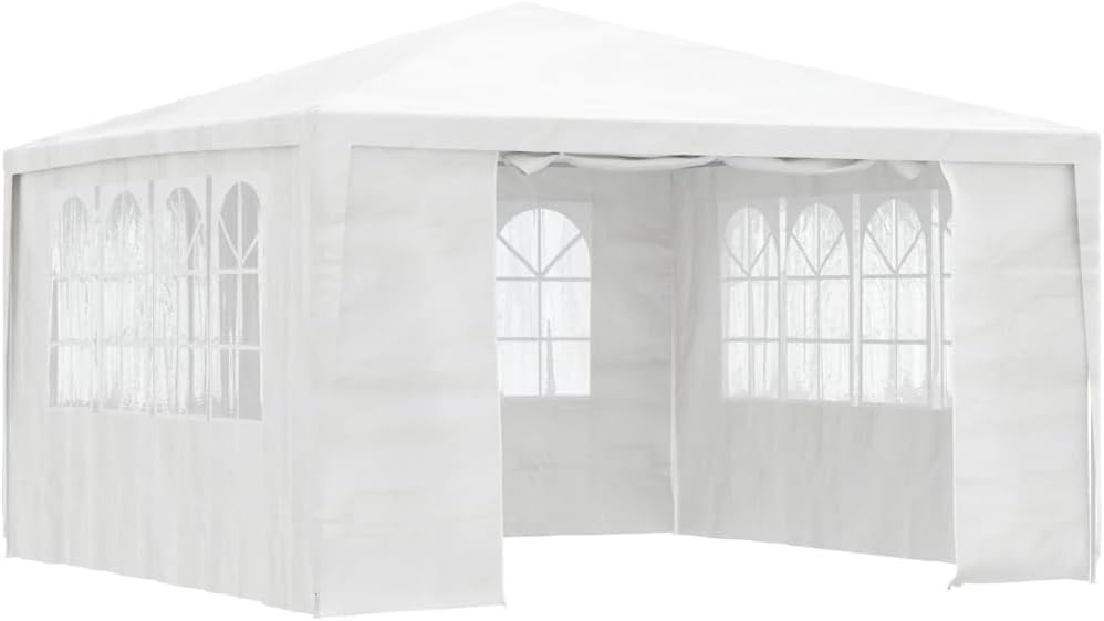 Professional Party Tent with Side Walls 13.1'x13.1' White 0.3 oz/ft²,Spacious and Durable Party Tent for Outdoor Gatherings and Events Outdoor Living, Patio Furniture & Accessories