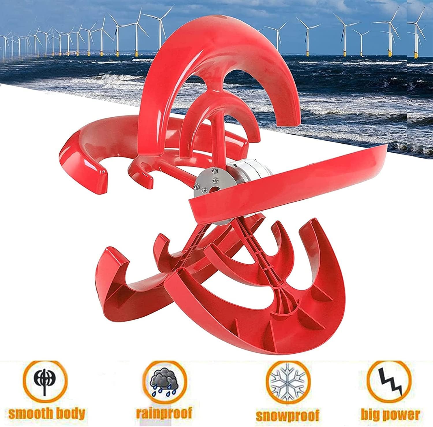 5000W Wind Generators for Home Use Kit, Motor Kit Vertical Axis Windmill Energy+ Small Wind Turbine Generator for Home Use