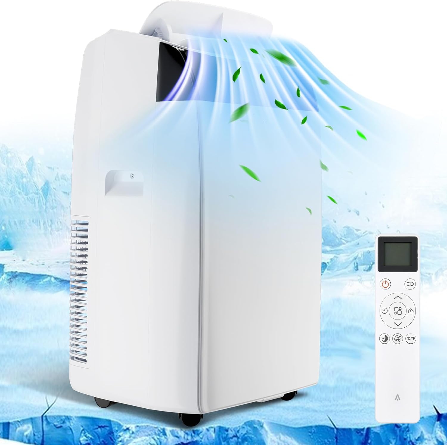12000 Btu Portable Air Conditioner,portable Ac Unit Built-in Fan,cool,Dehumidification Function,indoors Air Conditioner Fast Cooling 550 Sq.ft, Drain-free, Fast Installation