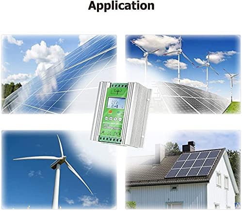 SolaMr 1000W 12V/24V MPPT Wind Solar Hybrid Charge Controller Fits for 600W Wind and 400W Solar Power System with LCD Display and Dump Load Accurate