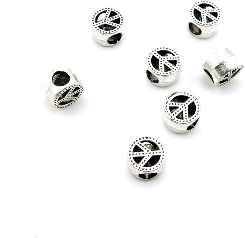 Price per Lot 420 PCS Jewelry Making Charms Antique Silver Tone Color Jewellery Charme Findingss Bulk Wholesale Suppliers Arts Crafts F0MG4 Anti War Signs Loose Beads