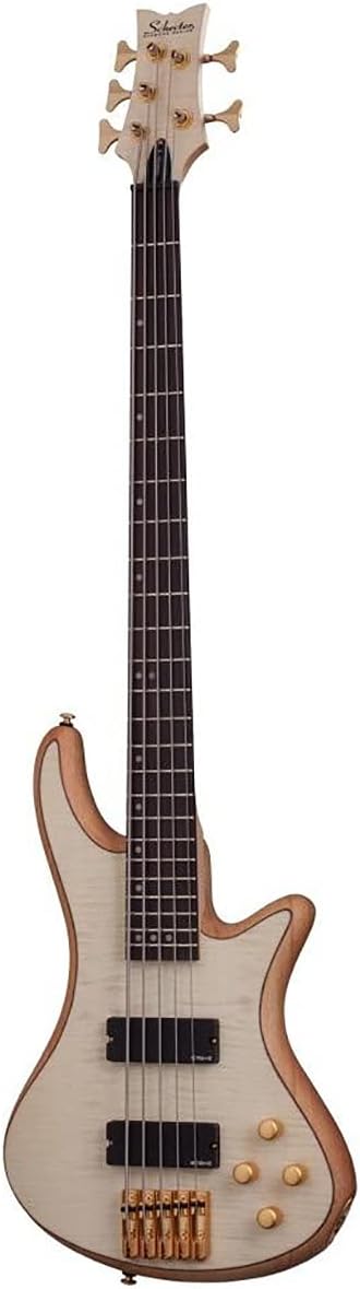 Schecter Stiletto Custom-5 Electric Bass (5 String, Natural Satin)