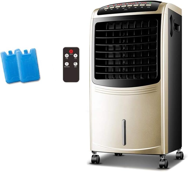Portable Air Conditioner Fan Air Cooler, Portable Air Conditioner Evaporative With Remote Control Small Misting Humidifier Fan And Bladeless Noiseless Fan, For Office, Dorm, Room(Free Ice Tray)