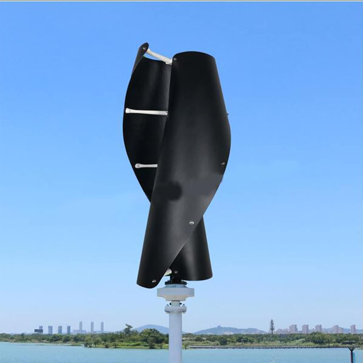 CHRISK 9000W Maglev Wind Turbine Generator,Vertical Axis Wind Generator High Efficiency Low Noise Maglev Windmill 2 Blades