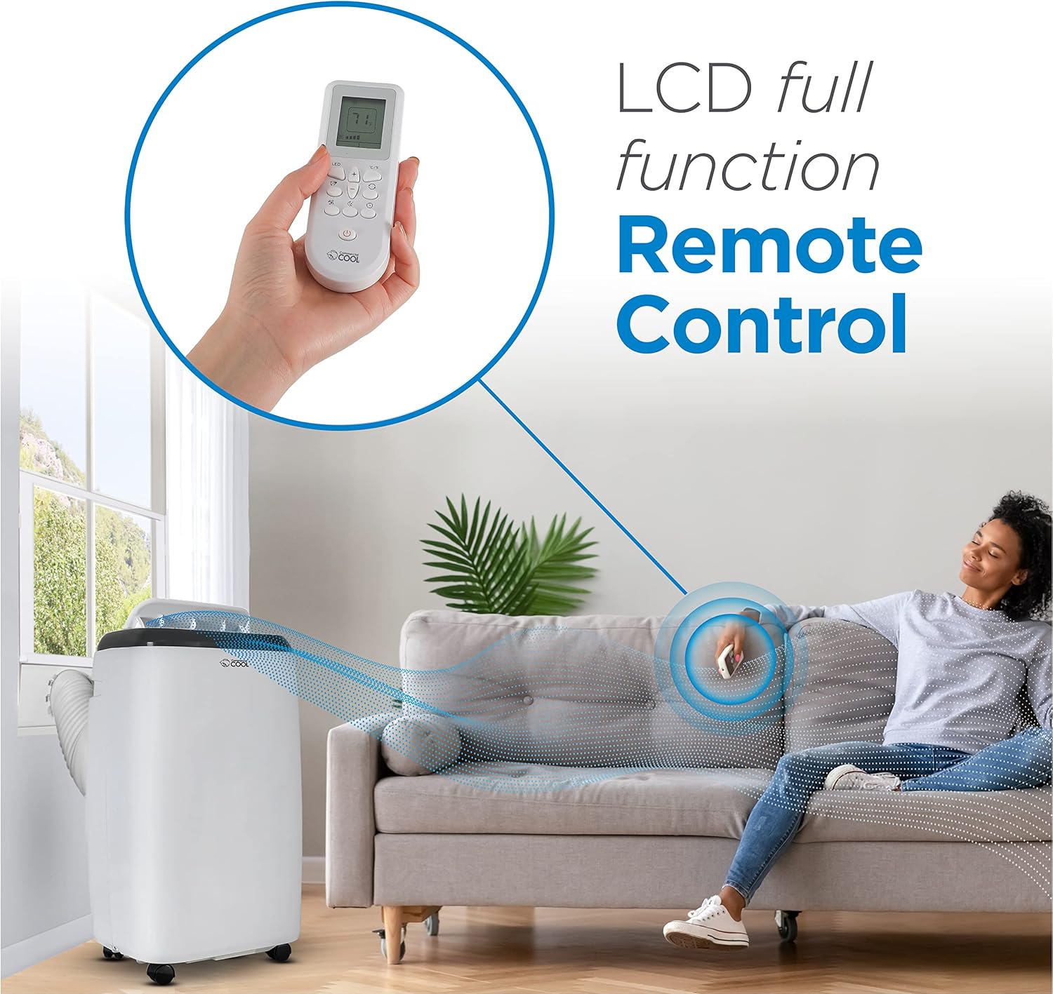 Commercial Cool CPT06WB Remote Control Portable-air-conditioners, 10000 BTU, White