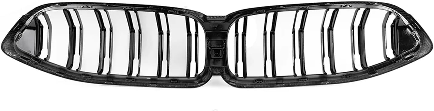 Compatible for BMW G14 G15 G16 8 Series Wet or Dry Carbon Fiber Front Bumper Grille 2020-2025 Double Slat Kidney Style Auto Accessory(Special Dry Forged)