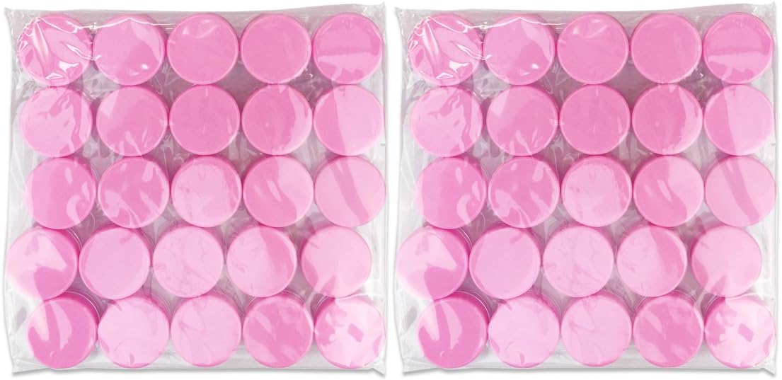 Beauticom 3G/3ML Round Clear Jars with Pink Lids for Acrylic Powder, Rhinestones, Charms and Other Nail Accessories - BPA Free (Quantity: 1000 Pieces) Product Name