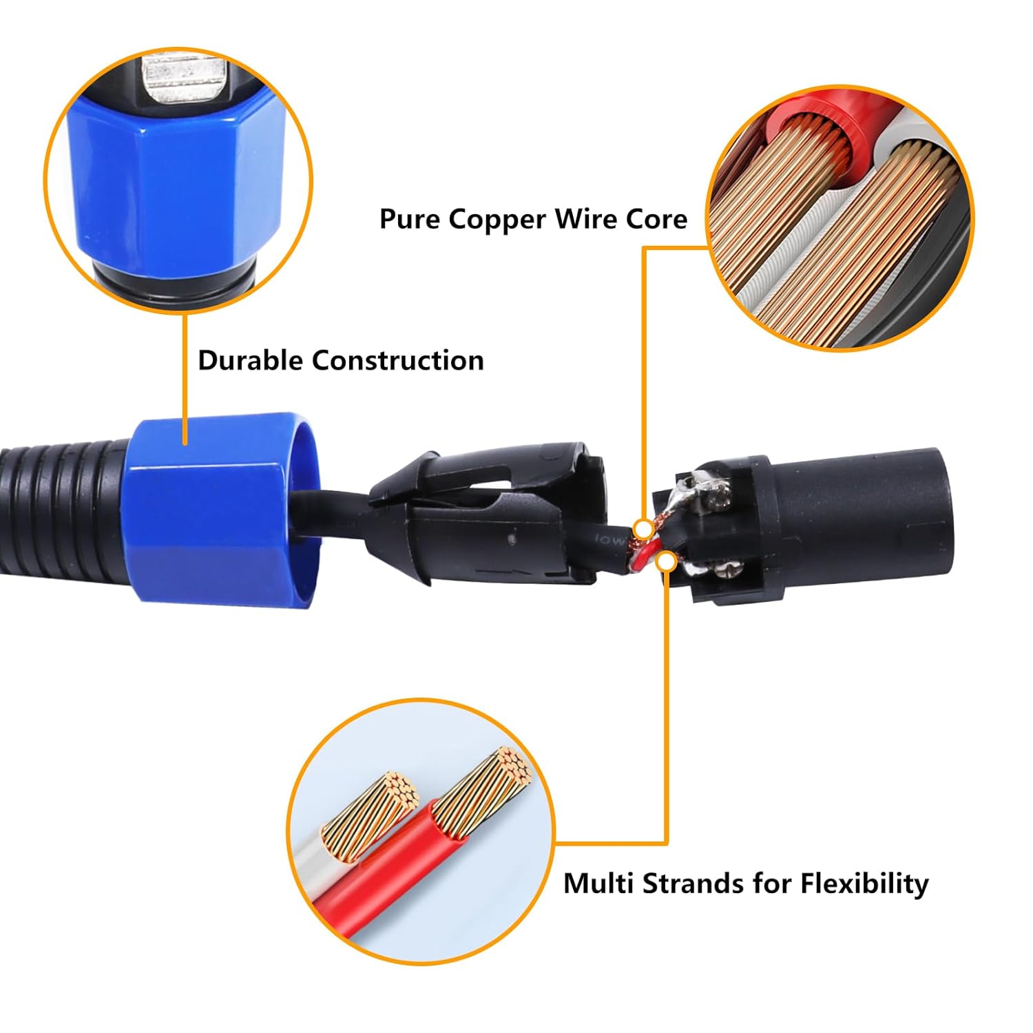 Pack of 2 50 Feet Speakon to XLR Cable - 2pcs 50ft. 2 Pole SpeakON Male to 3 Pole XLR Female Cables - Interface with Microphone, Amplifiers, Speakers, Soundboard Mix Audio Jack Wire