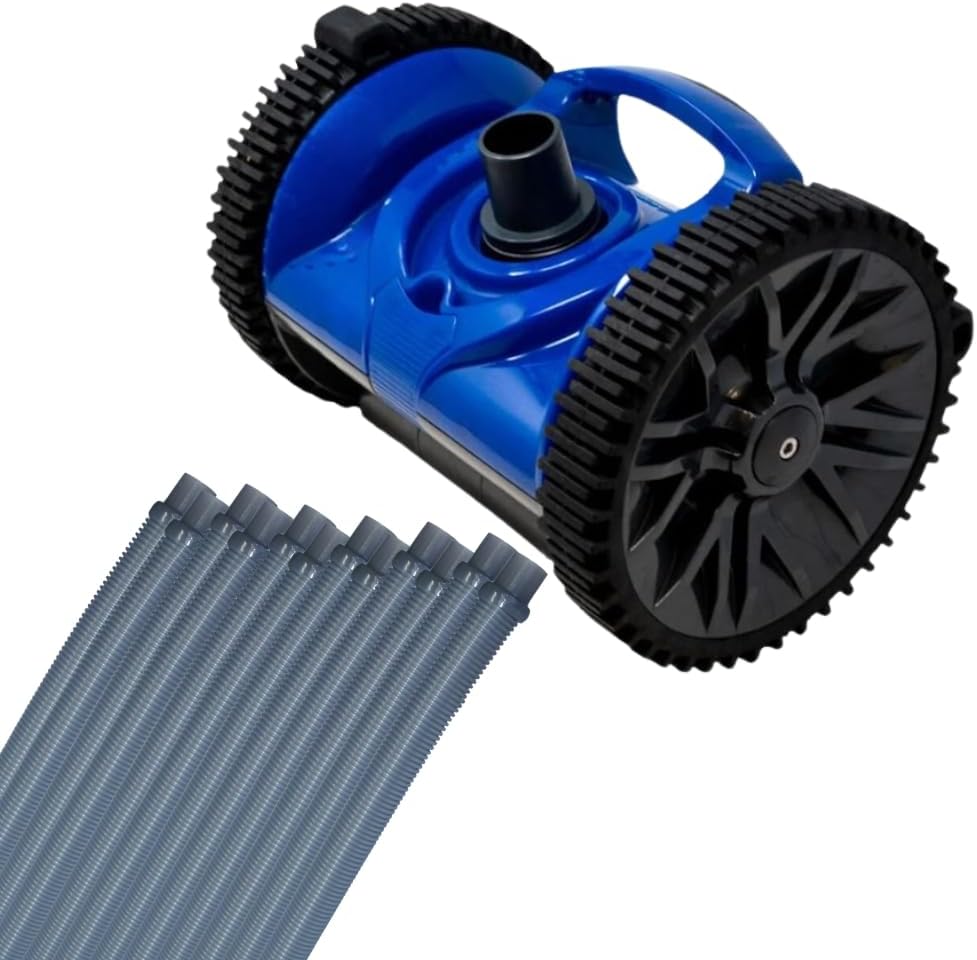 360486 Rebel V2 Pool Cleaner Head Only with 40 Ft. Complete Hose Kit 41200-0130 - Compatible with Pentair 2 Wheel Suction Cleaner