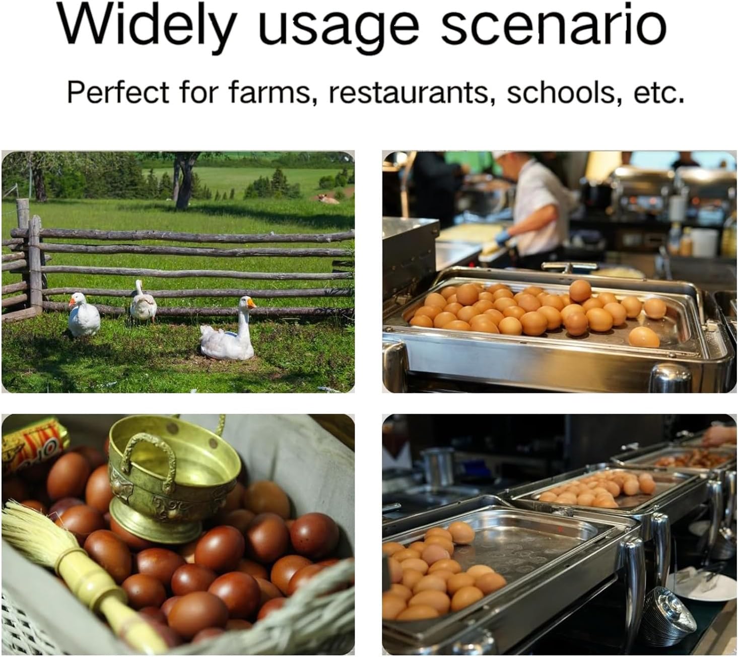 180W Semi-Automatic Egg Cleaning Machine 2000Pcs/H, Electric Egg Washer for Chicken Duck Goose Eggs, Bulk Clean for Farms Schools Restaurants