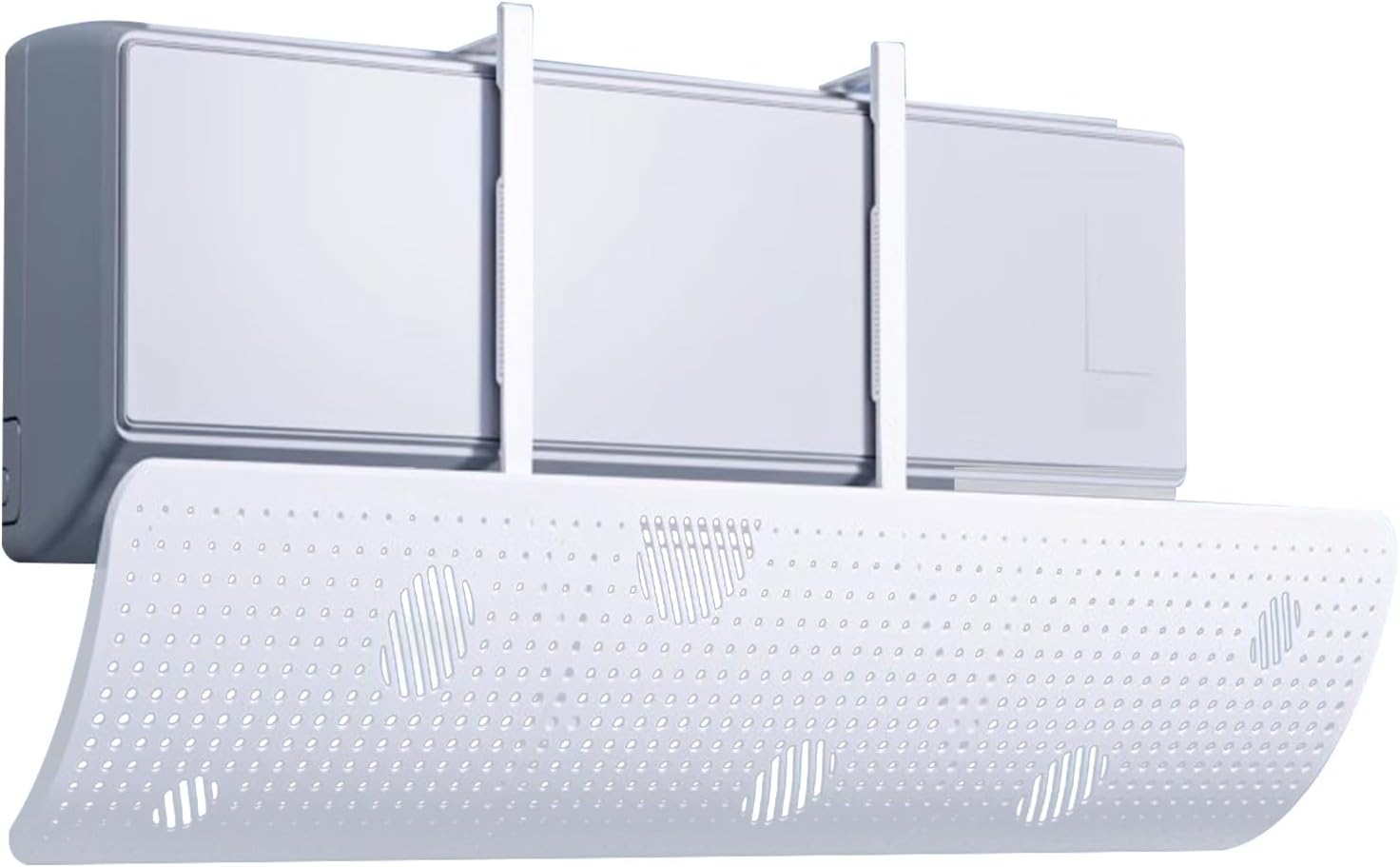 180° Adjustable Air Conditioner Deflector, Ac Vent Deflector, Wind Direction Baffle for Cooling, Heating, for Home, Office