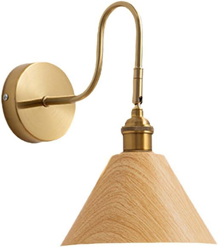 Nordic LED Wall Sconce with Metal Shade – Modern Industrial Curved Arm Lighting Fixture for Bedroom and Aisle – Stylish Mounted Lamp