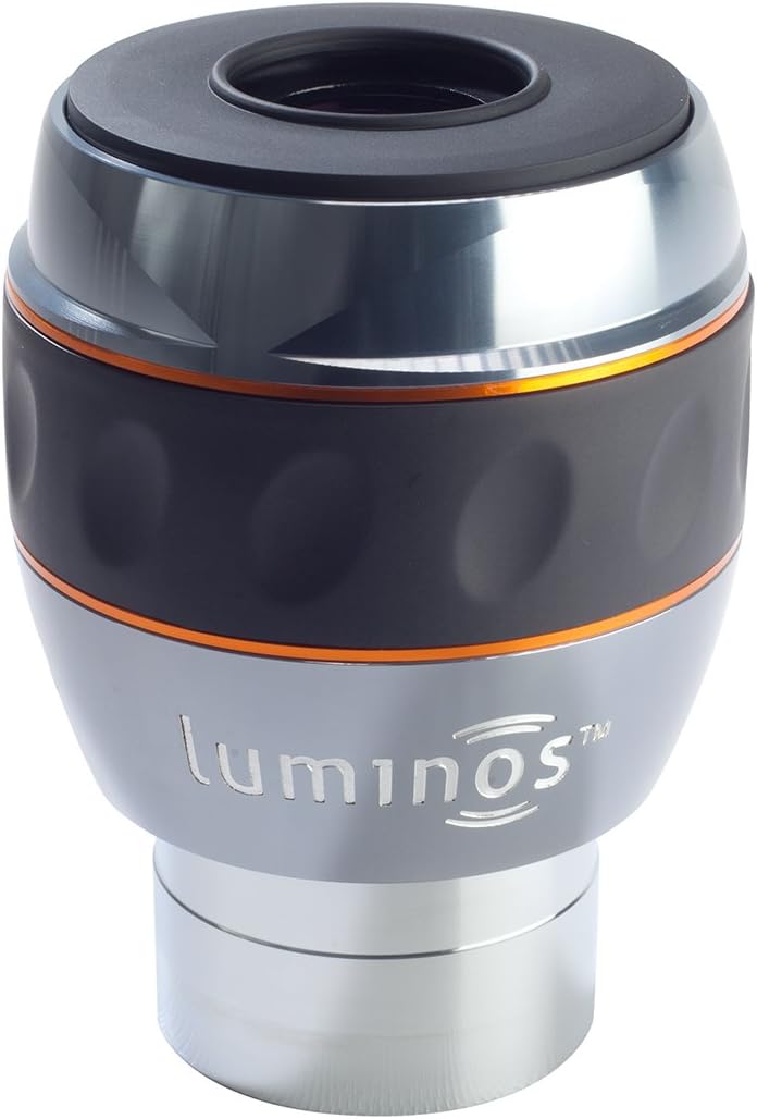 Celestron 93434 Luminos 23mm Eyepiece (Silver/Black) & 93436 Luminous 2-Inch 2.5X Barlow Lens (Silver)