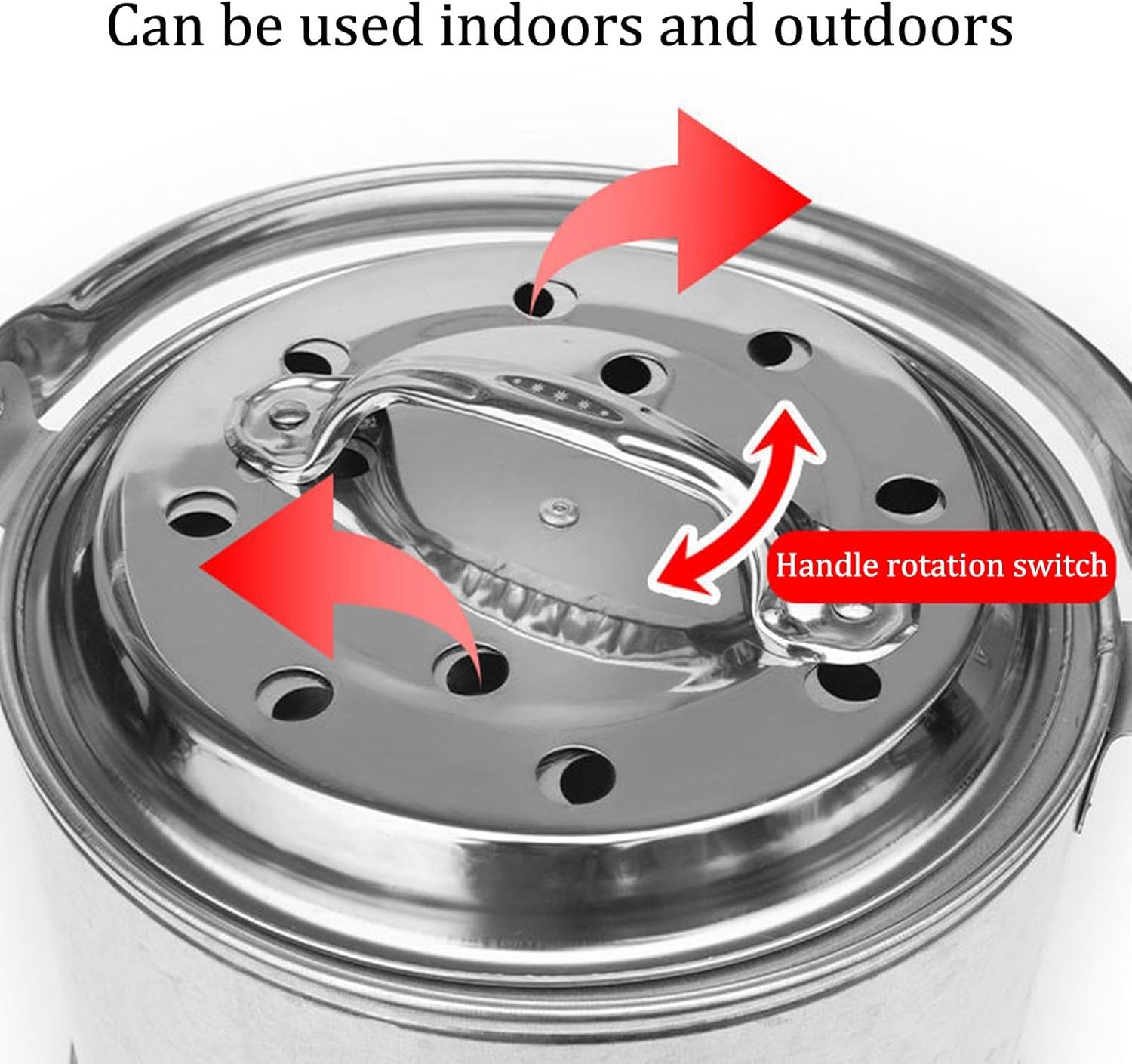 Paper Burner Metal Fire Pits Wood Burning Stove Camping Bonfire Barrel with Lid Burn Barrel for Outside Incinerator Burn Barrel for Paper Leaf Trash.(30.5x16.8CM/12x6.6IN)