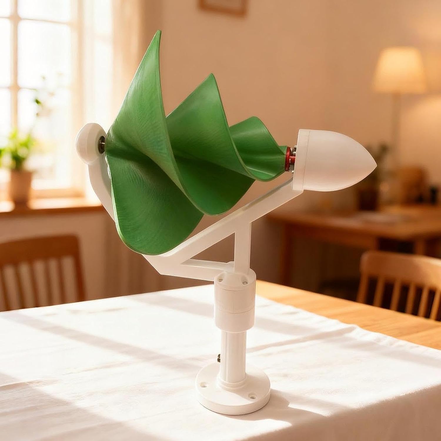 Fenteer Spiral Wind Turbine Generator Spiral Wind Generator Model DIY 50W High Efficiency, for RV Eco Friendly Outdoor, Green