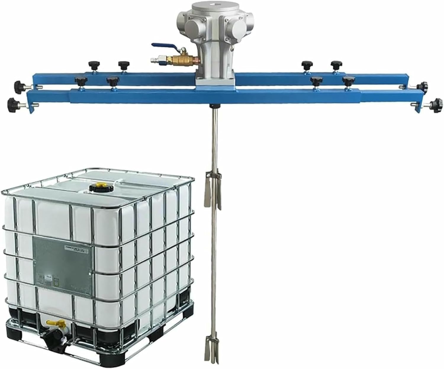 Pneumatic Paint Mixer for IBC Drum - 1HP Air Agitator Stirring Machine for 265 Gallon IBC, Suitable for Viscosity Less Than 7000CP*