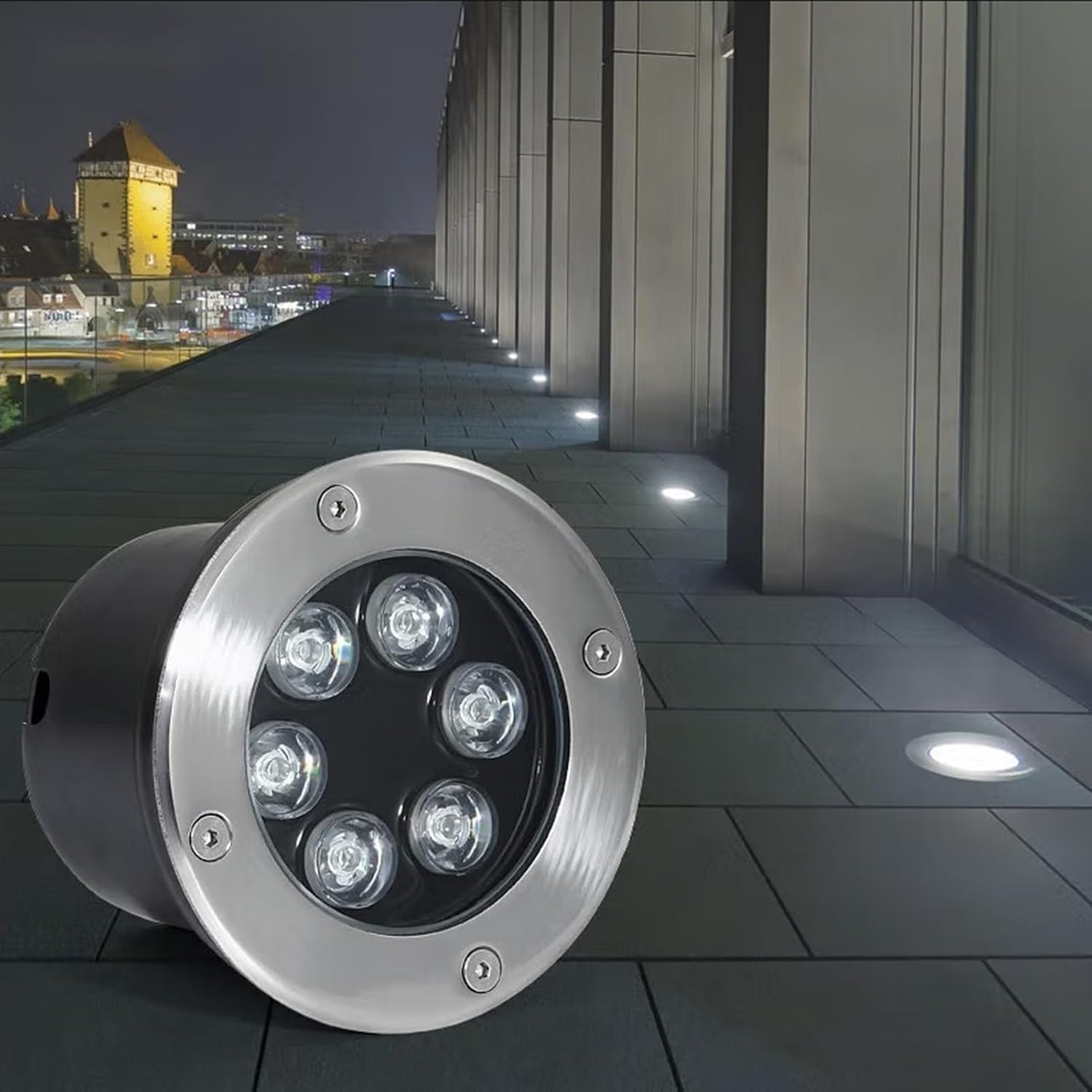 Underground Light LED, AC85-265V LED Underground Light Outdoor Ground Lights, IP65 Waterproof Landscape Lights, for Yard Deck Lawn Patio Buried Lightes(RGB,36W)