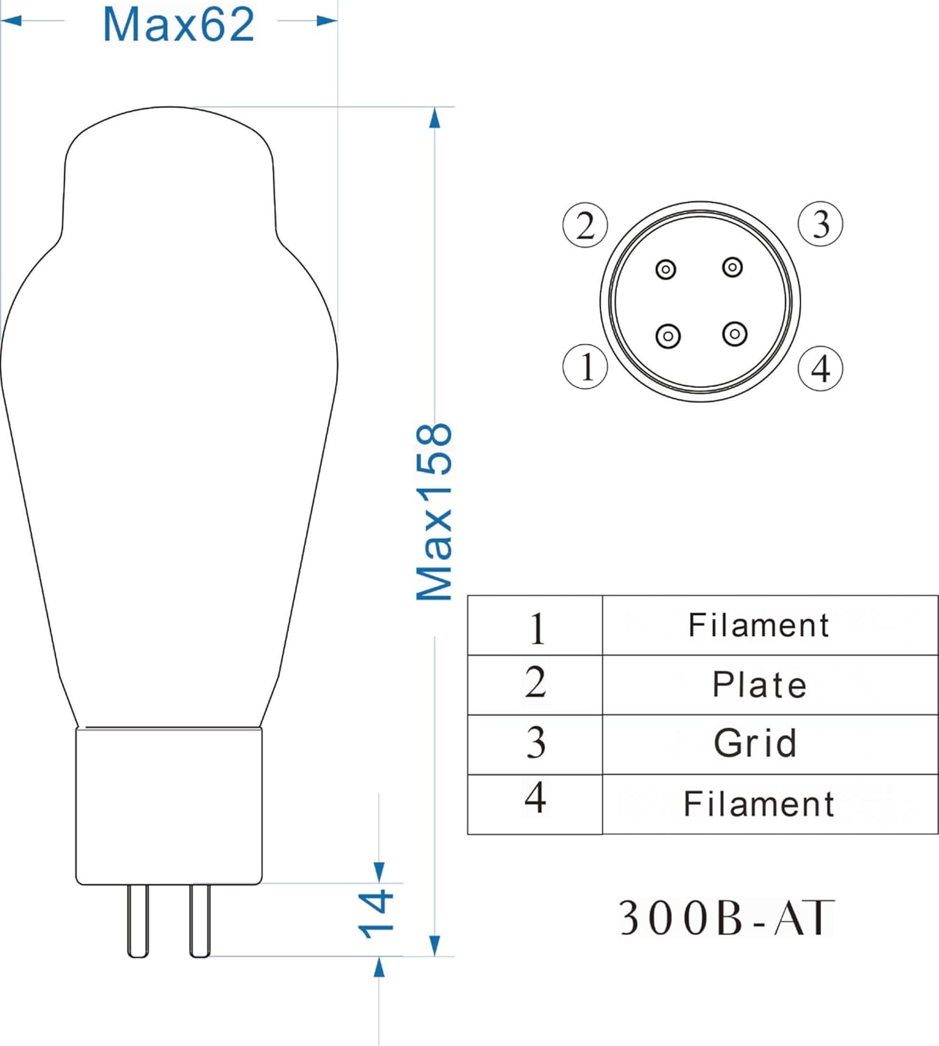 PSVANE Horizon Series 300B-AT Vacuum Tube Amplifier Matched Pair (2 Pack)