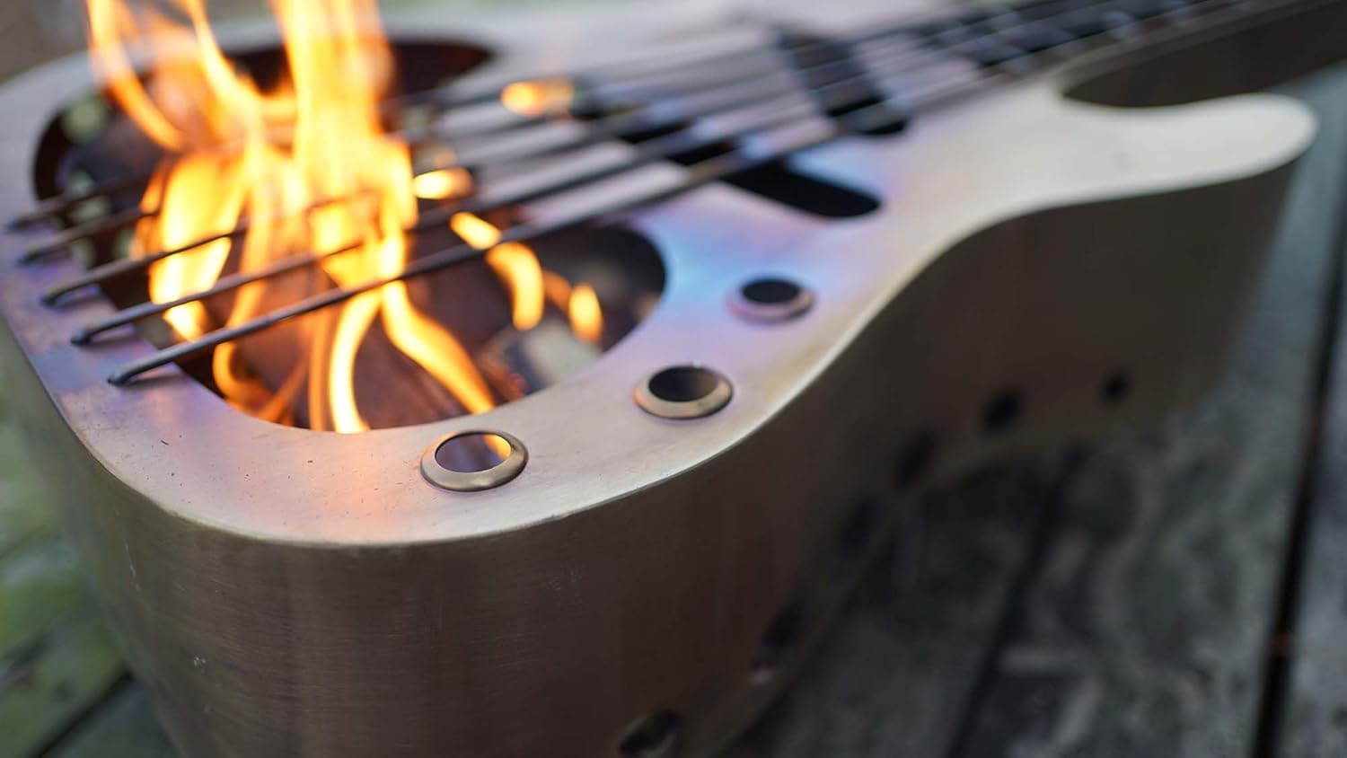 Guita Fire Pit Stainless Steel Wood Burning Outdoor Solo Stove-Includes Stand and Carry Bag, for Patio Yard Camping,Heating,Bonfire and Picnic