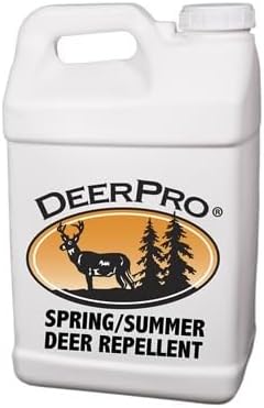 Spring/Summer Animal Repellent - 2.5 Gallon Concentrate. Makes 20 Gallons of Solution | Easy to Use Deer Repellent Spray | Provides Plant Protection