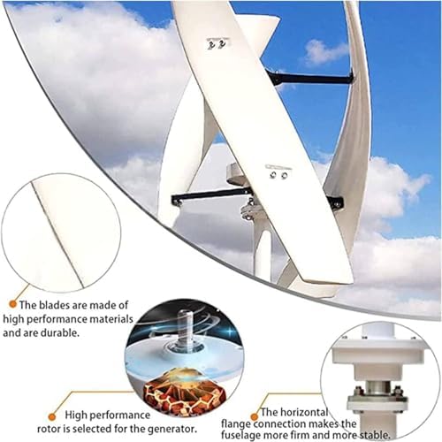 9000W Vertical Wind Turbine Generator Kit, 48V Power System for Home & Business, Efficient Energy Supply with Controller, Eco-Friendly Renewable Energy Solution