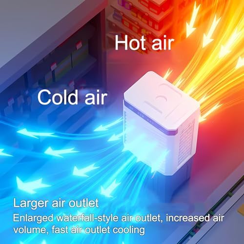 Commercial Evaporative Air Cooler Fan, Swamp Cooler Air Conditioner with 3-Speed, Large Water Tank, 120°Oscillation, Move The Scroll Wheel, Industrial Air Conditioning Fan for Room Outdoor(90x44x33cm/