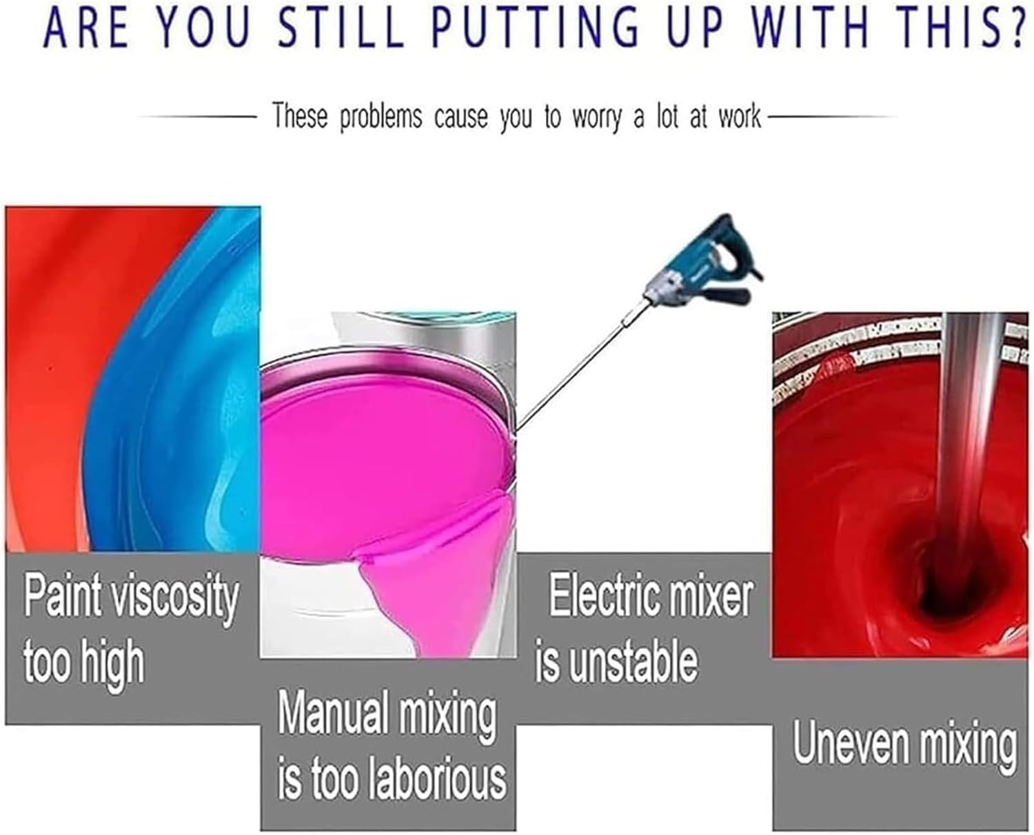 Stainless Steel Automatic Paint Blender Stirrer, Air Powered Liquid Mixer, Lifting Platform Agitator Coating Mixing Machine for Paint Factory