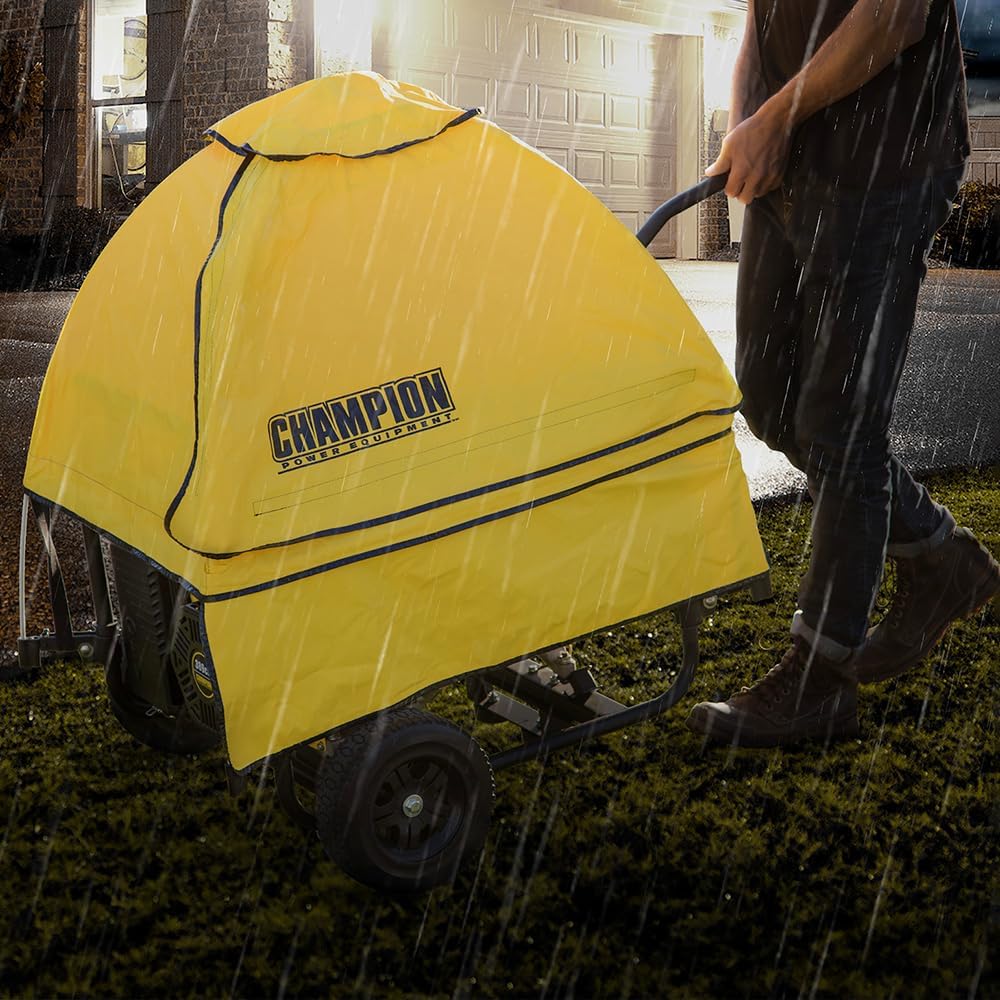 Champion Power Equipment 100376 Storm Shield Severe Weather Portable Generator Cover by GenTent for 4000 to 12,500-Starting Watt Generators