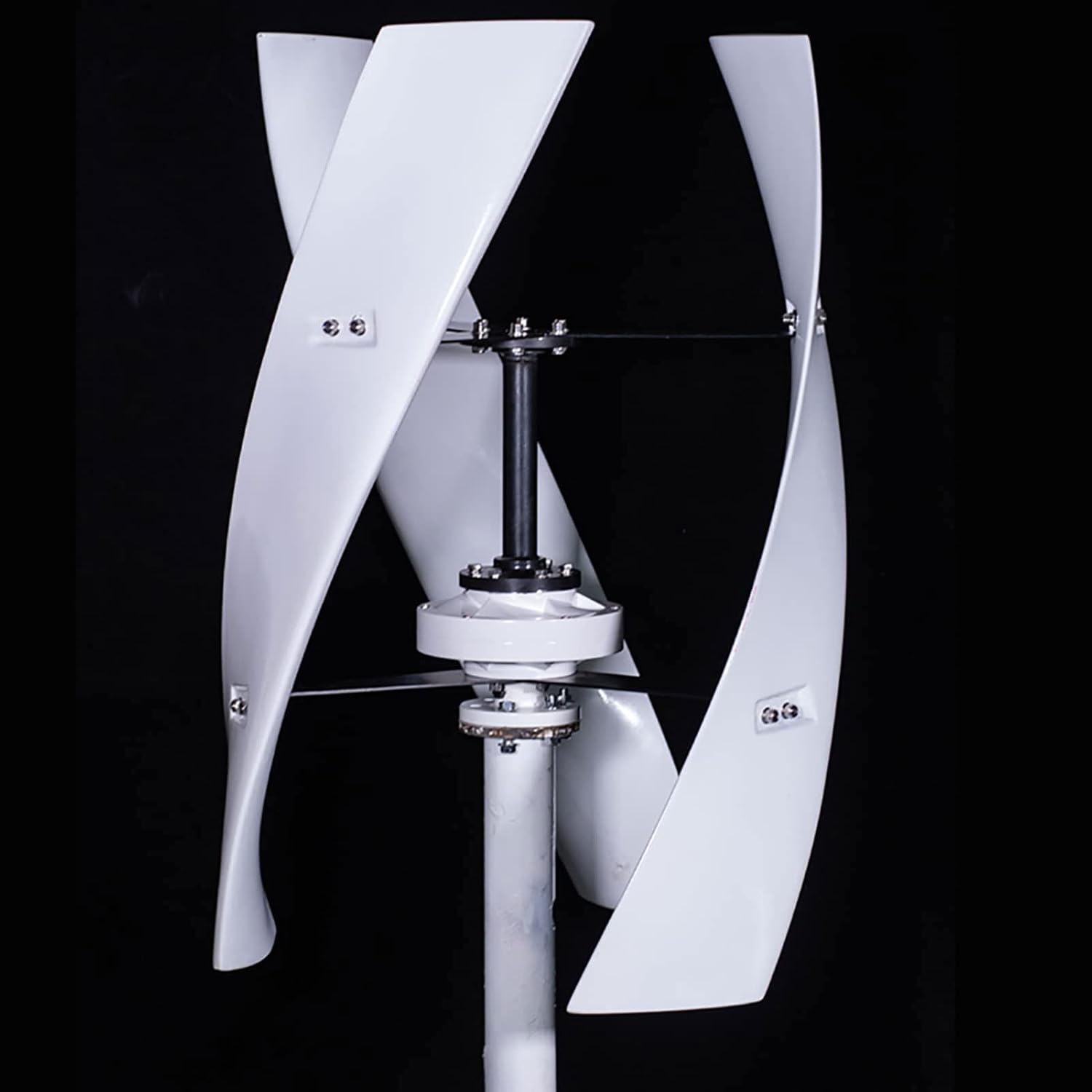 Vertical Axis Wind Turbine Generator 400w, X Type Wind Energy Power Motor with MPPT Controller Low Noise(White 24v
