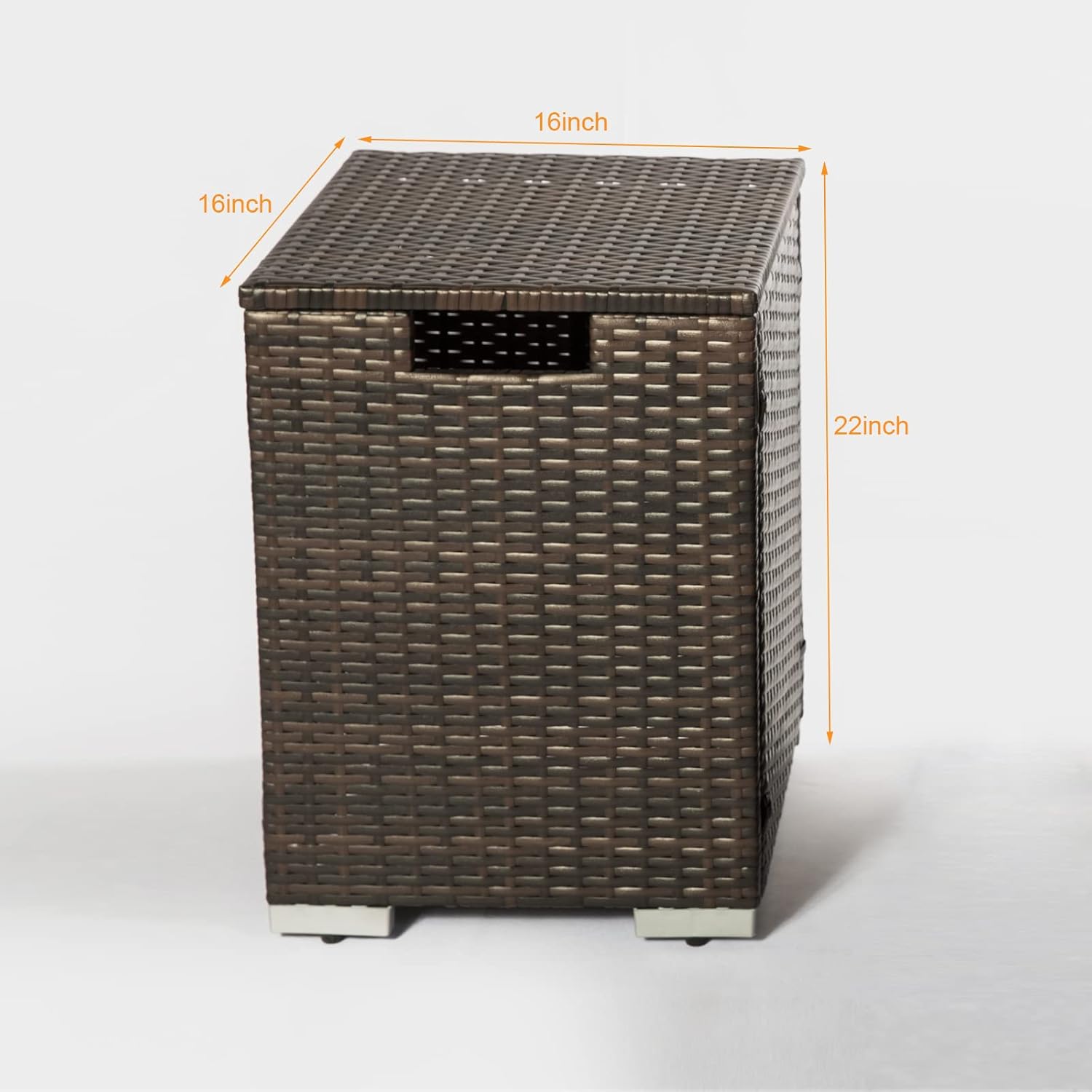 Propane Tank Cover, Propane Tank Holder for 20lbs Tank Propane Tank Cover with Adjustable Feet Hideaway Tank Table for Fire Pit Table