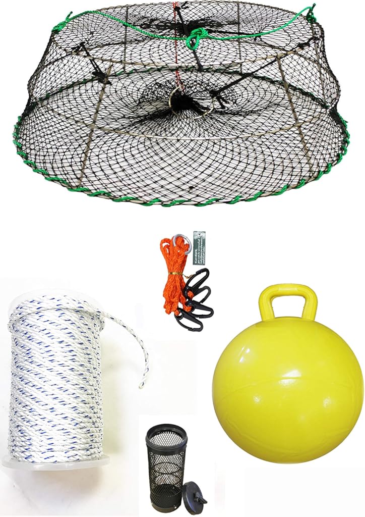 KUFA Sports Tower Style Stainless Steel Prawn Trap with Prawn Trap Accessory Combo (CT77+PHM5+HA2)