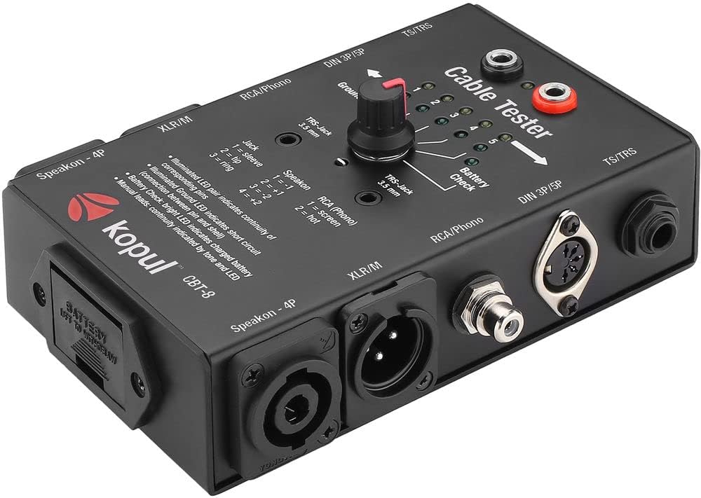 ART ProMPAII Two Channel Discrete Class A Microphone Preamp Bundle with Kopul CBT-8-8-in-1 Cable Tester and 2x XLR-XLR Cable