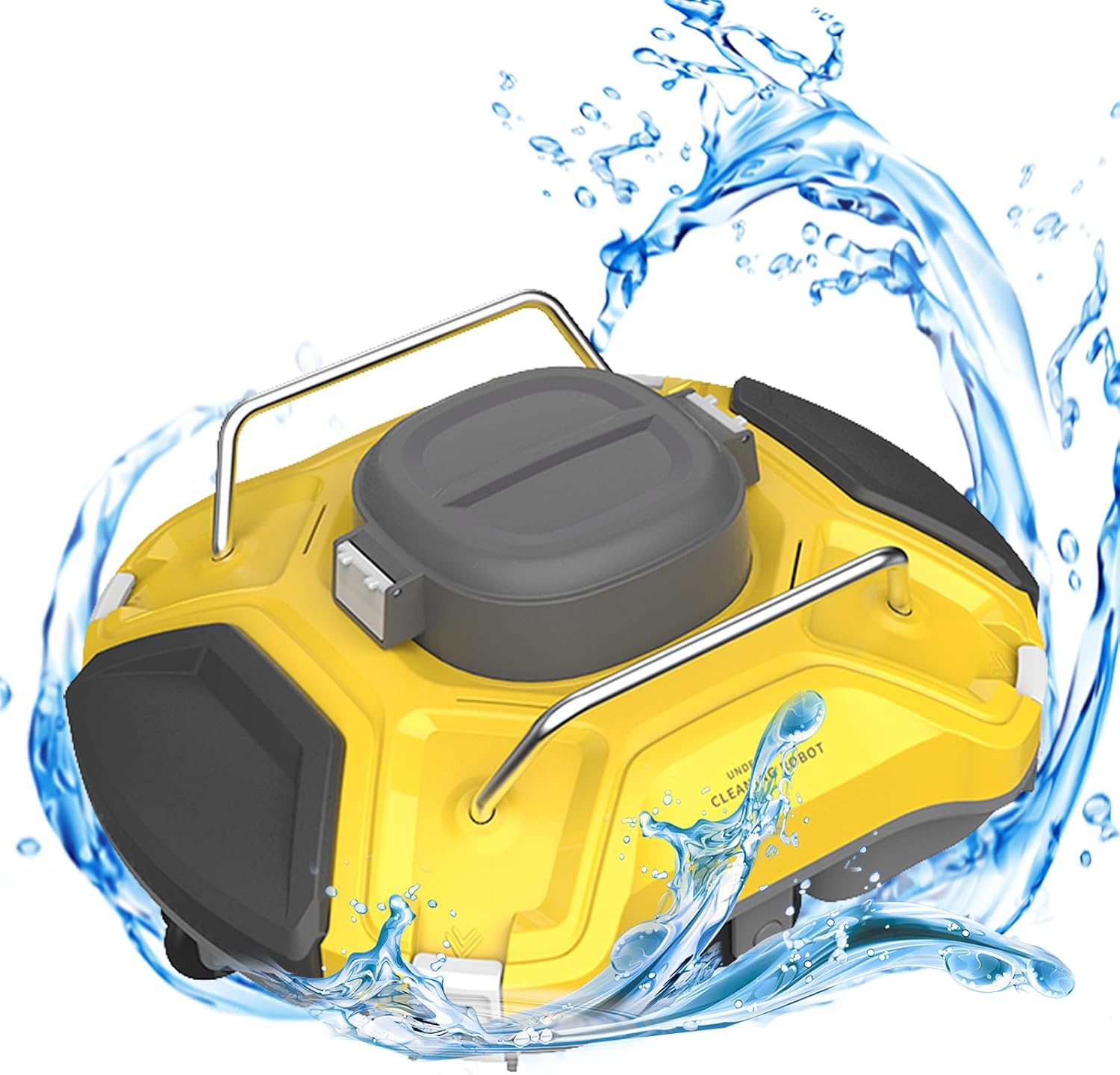 Pool Cleaner Robot, Pool Robot Vacuum, Pool Vacuum Robot, Robot Pool Cleaner, Robot Pool Cleaner, Pool Vacuum Cleaner, Pool Cleaning Equipment for Swimming Spa Landscape Pool Hot Spring Bath (Yellow)