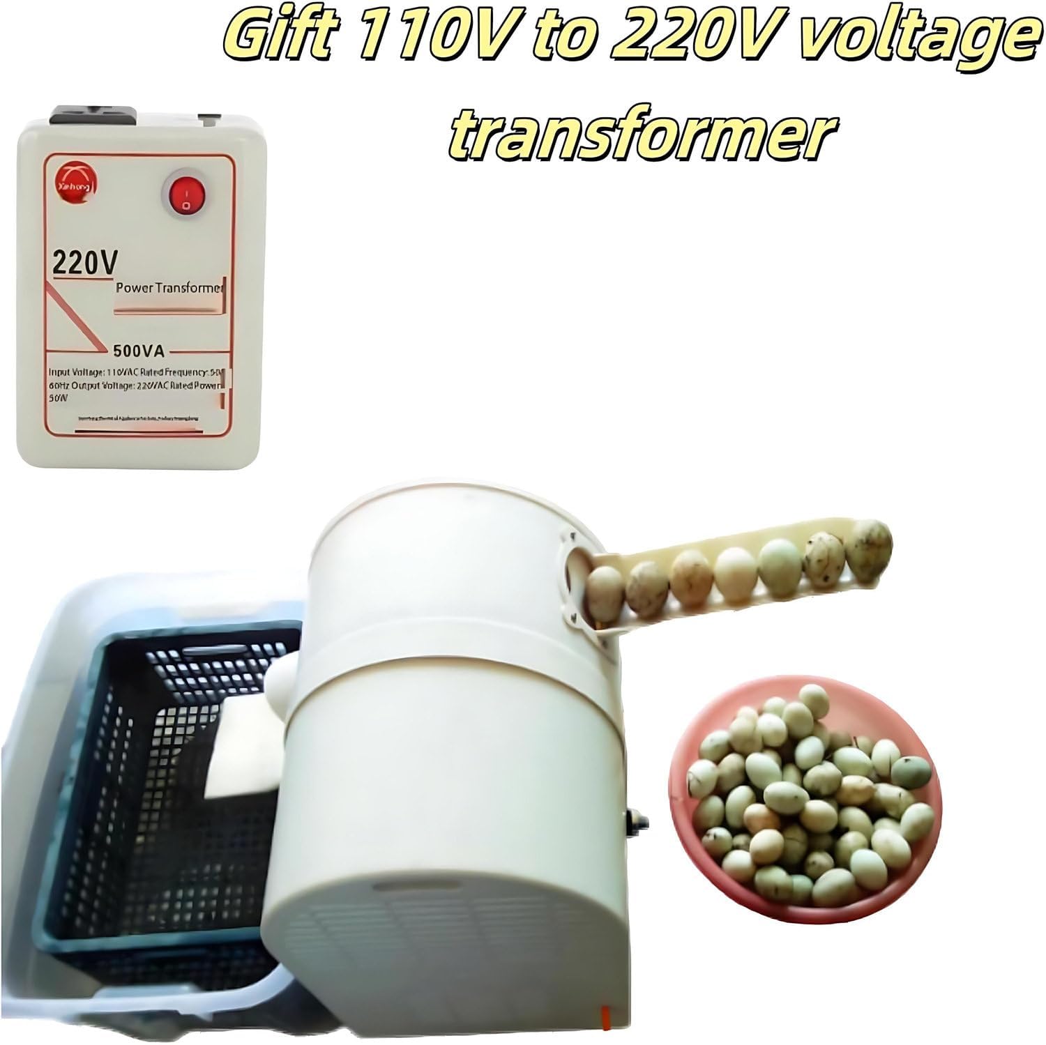 Automatic Egg Washer, Commercial Egg Cleaner System, 2,300 Eggs/H Chicken Duck Goose Egg Brushing Machine, Compact Egg Cleaning Brush Machine Tool